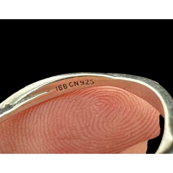 Designer IBB CN 925 Sterling Cubic Zirconia Cocktail Ring Size 7.75 - Picture 4 of 7